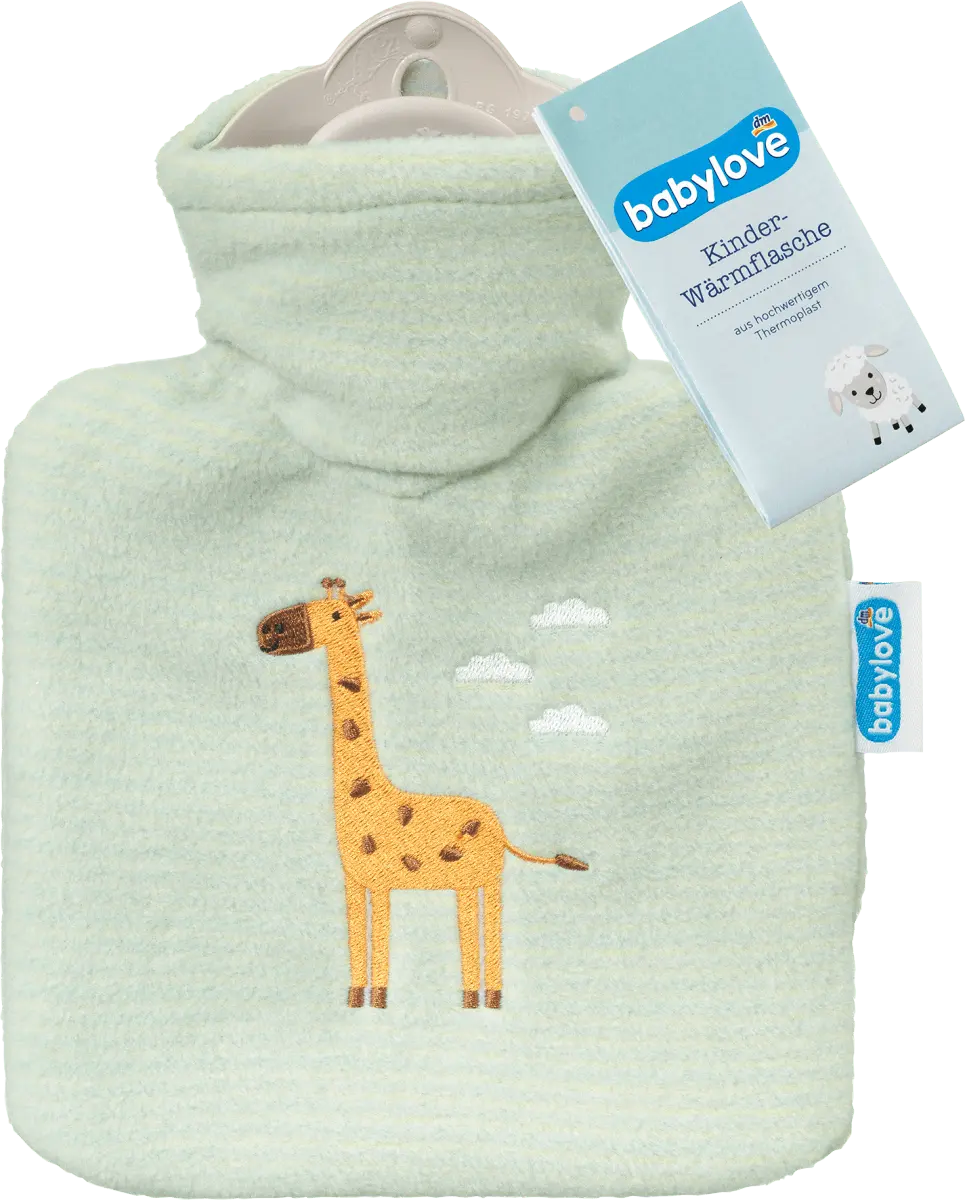 

Детская грелка жираф зелено-желтые полоски 1 шт. babylove