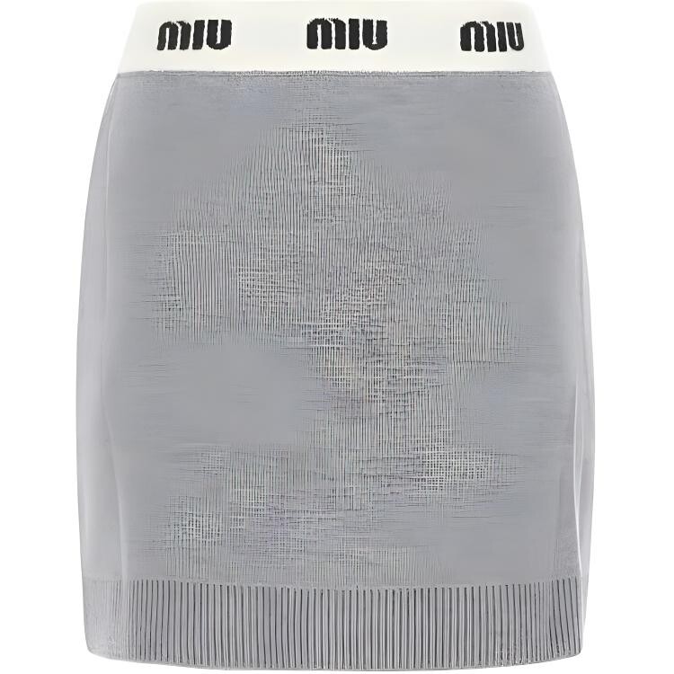 Юбка Miu Miu, серый — фото 2