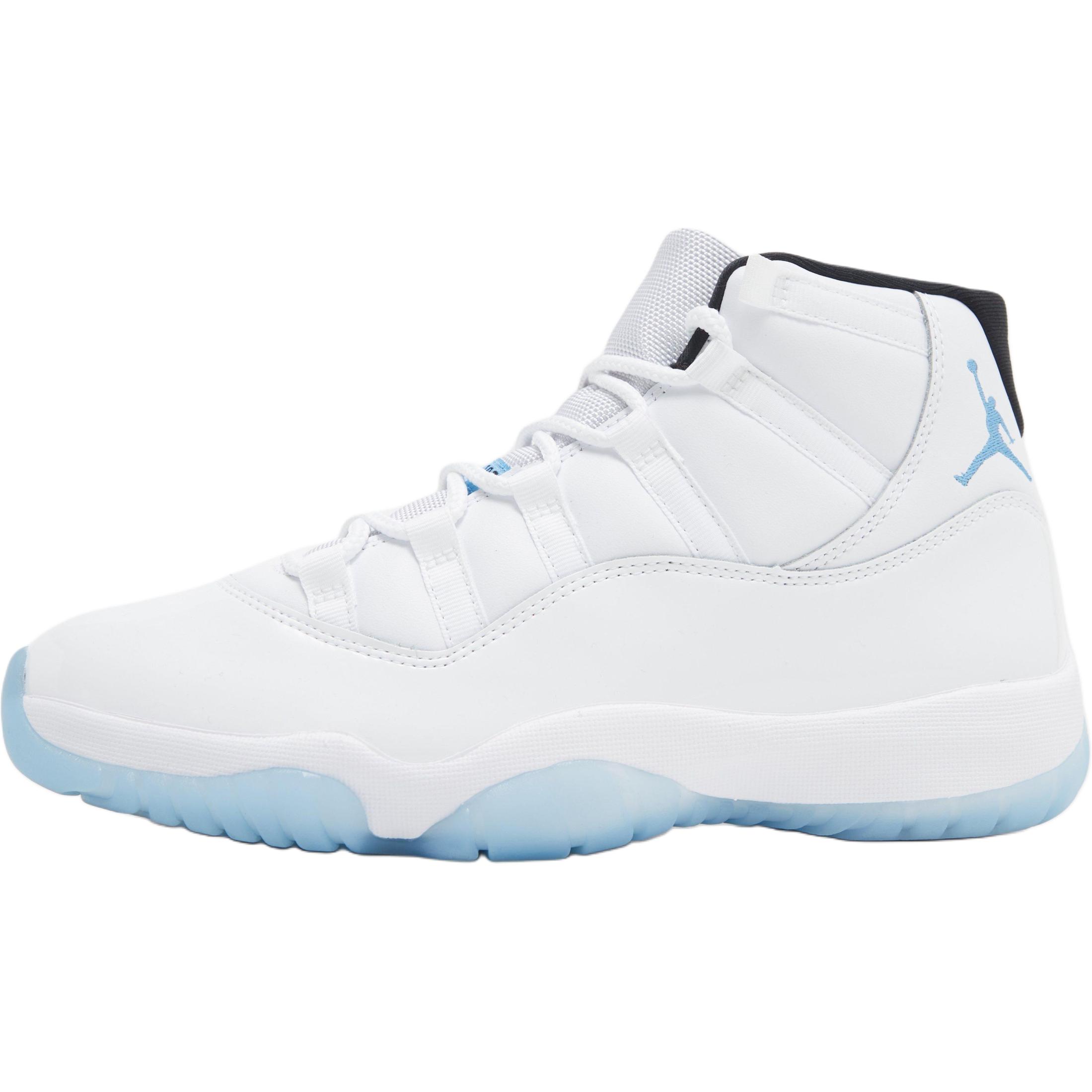 

Jordan Air 11 противоскользящие износостойкие высокие детские баскетбольные кроссовки white blue kids