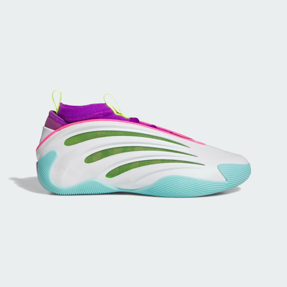 

Кроссовки Adidas Harden Volume 9 Jalen Williams, цвет Cloud White/Lucid Lime/Lucid Pink