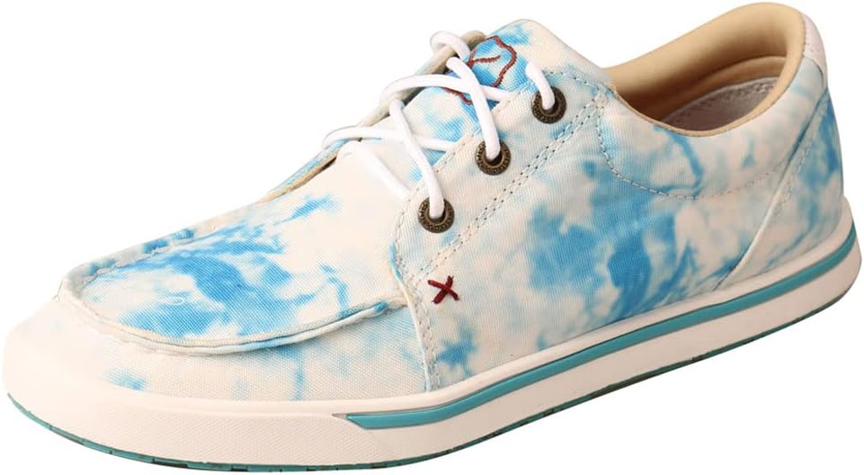 

Мужские повседневные ковбойские туфли Twisted X в стиле Hooey Loper, светло-серые, белый