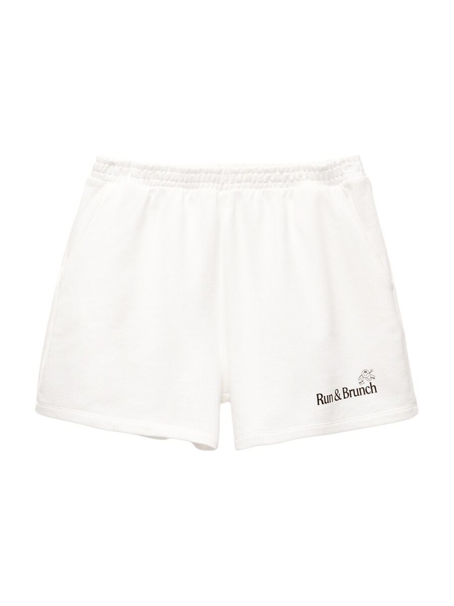 

Обычные брюки Pull&Bear RUNNING HIELO, белый