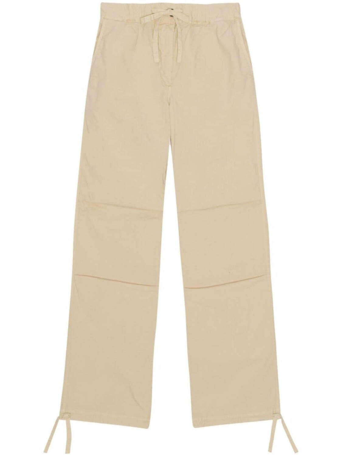 

GANNI прямые брюки с кулиской, серый