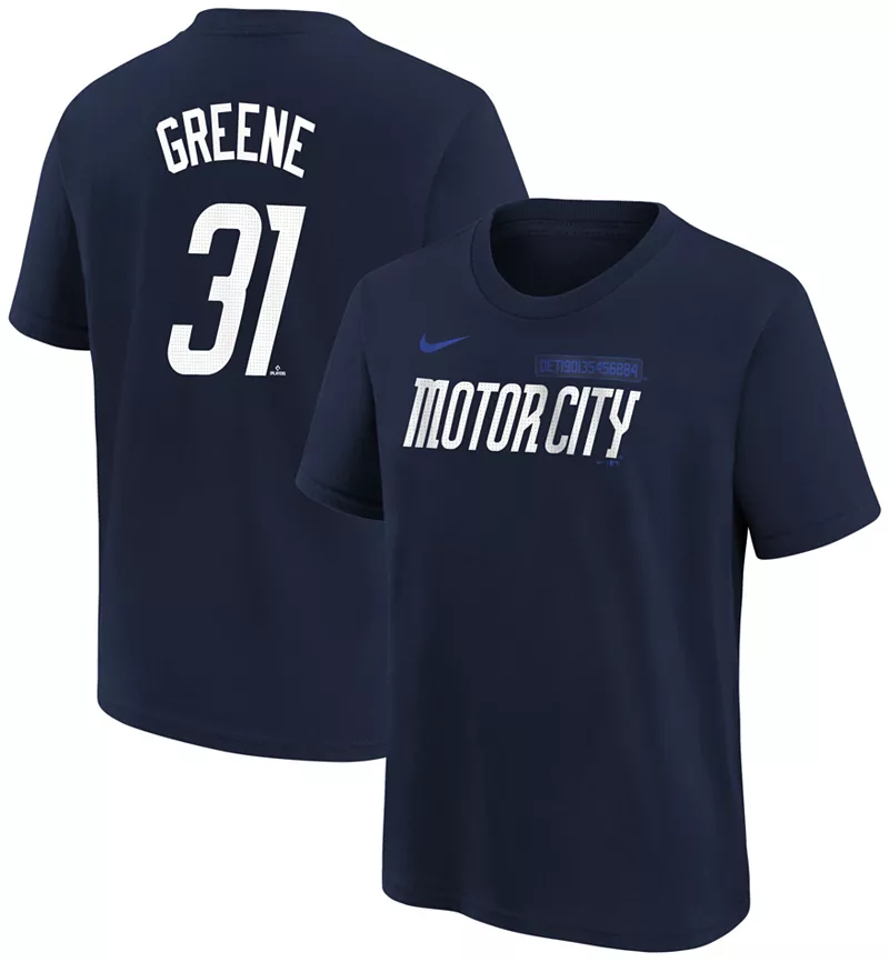 

Футболка Nike Youth Detroit Tigers 2024 City Connect Riley Greene #31