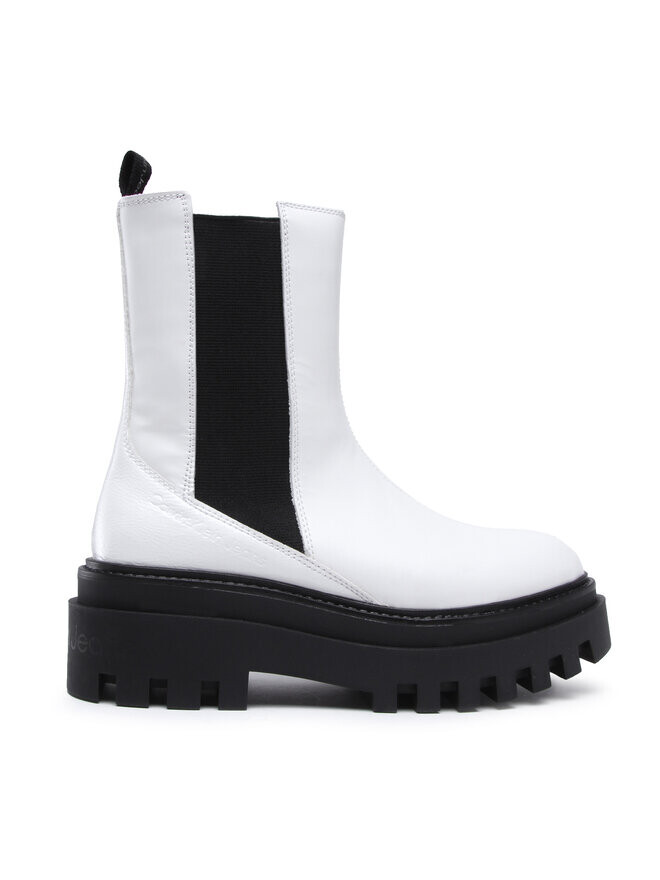 Ботинки на плоской подошве Flatform Chelsea Boot Calvin Klein, белый