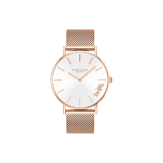 

COACH Часы Perry Wrist Watch Quartz Movement Stainless Steel Strap White Dial Women's Watch