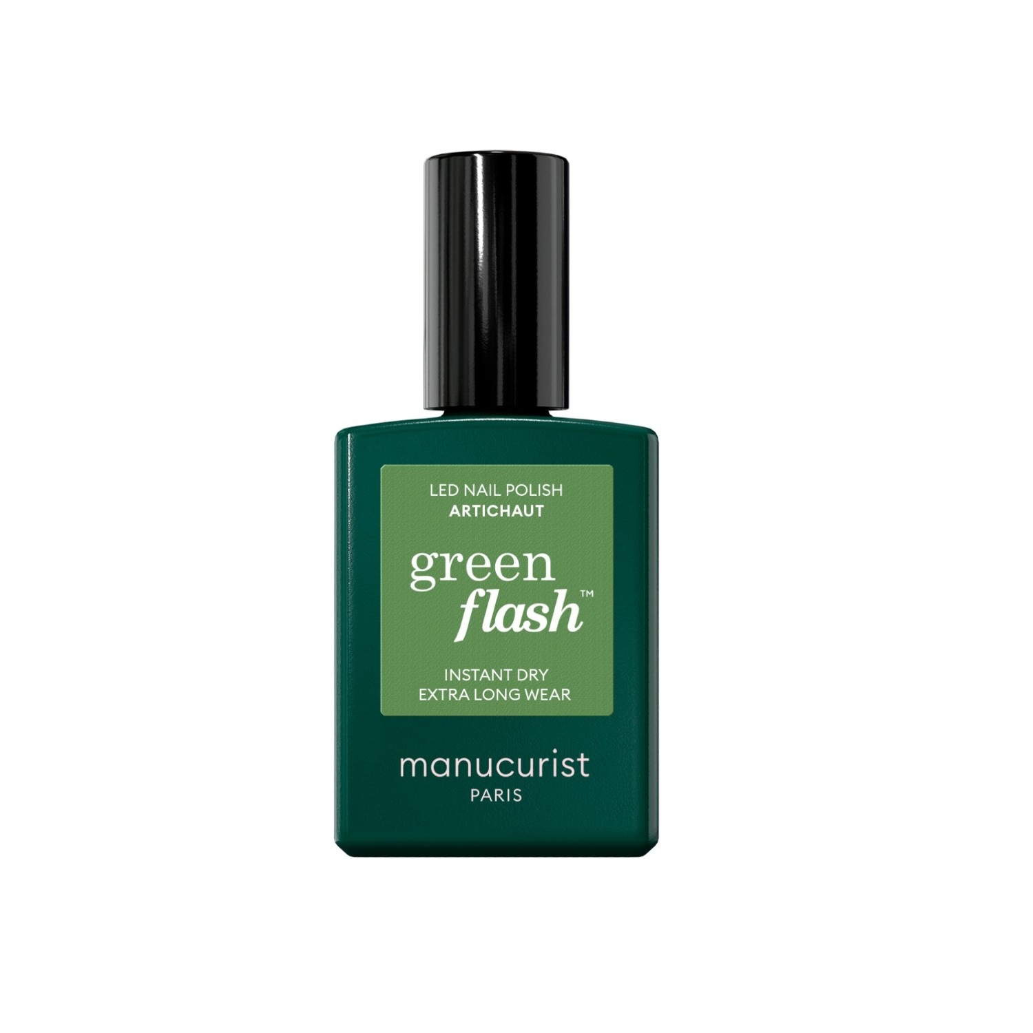 

Лак для ногтей green flash instant dry extra long wear Manucurist, grün, объем 15 мл