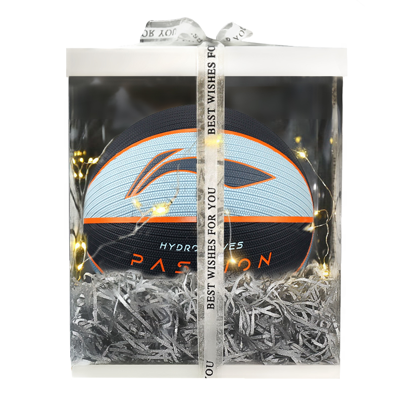 

LINING Баскетбольный мяч PU Basketball Blue Black размер 7 для тренировок унисекс