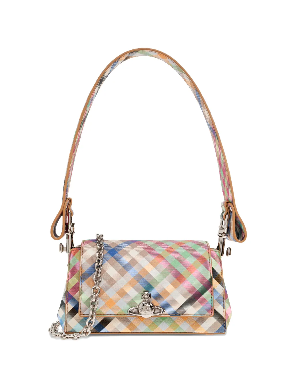 

Сумка-тоут в клетку Hazel Vivienne Westwood, бежевый