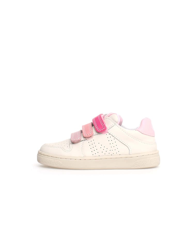 

Кроссовки на шнуровке Naturino, цвет creme/pink