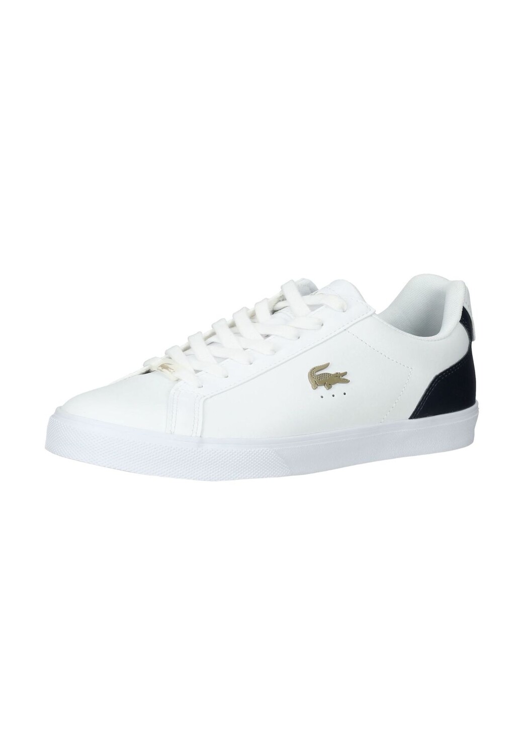 

Кроссовки из кожи/текстиля LACOSTE, цвет Wei_/blau