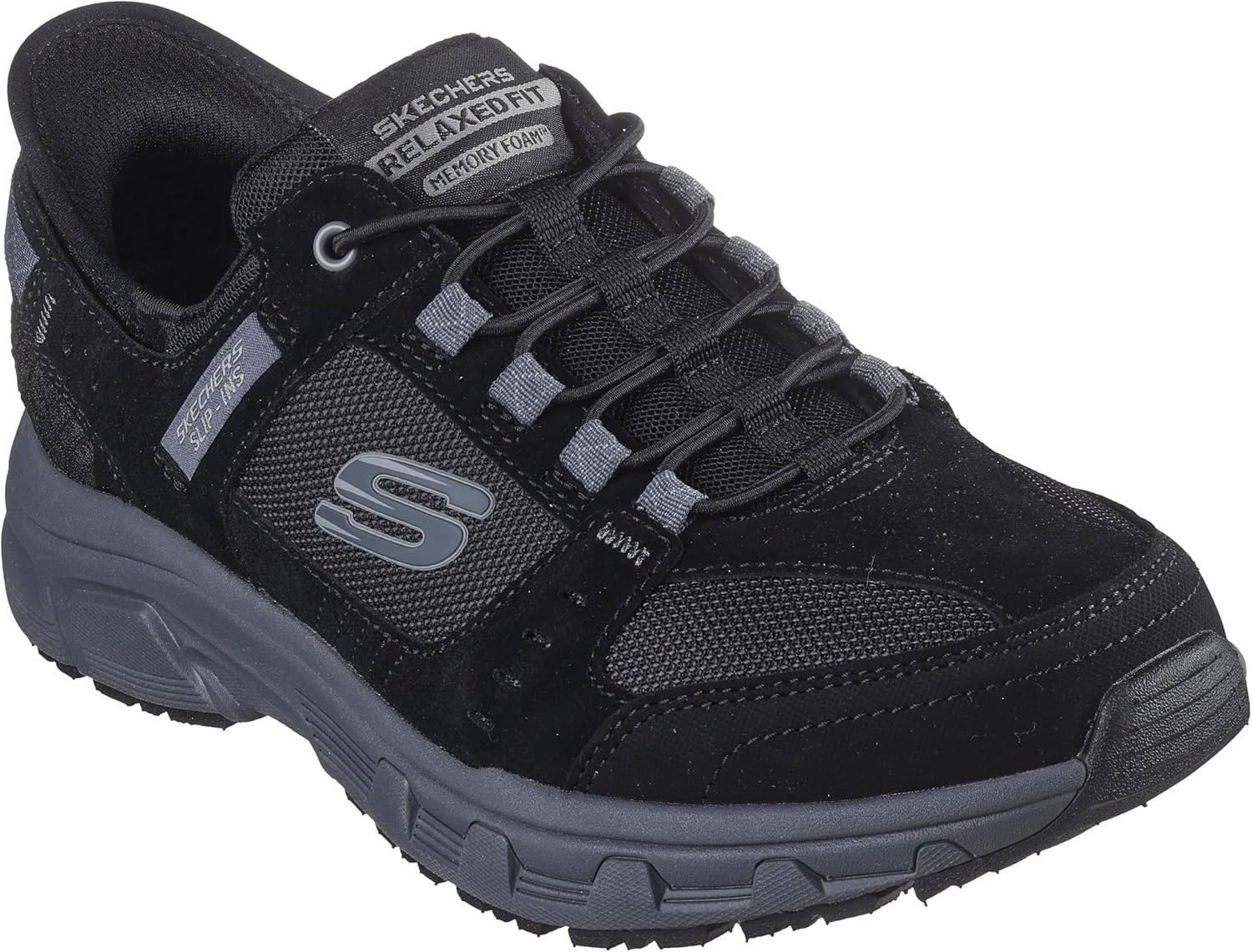 Мужские кроссовки Skechers Oak Canyon Consistent Winne с легким надеванием, черный/угольный — фото 4