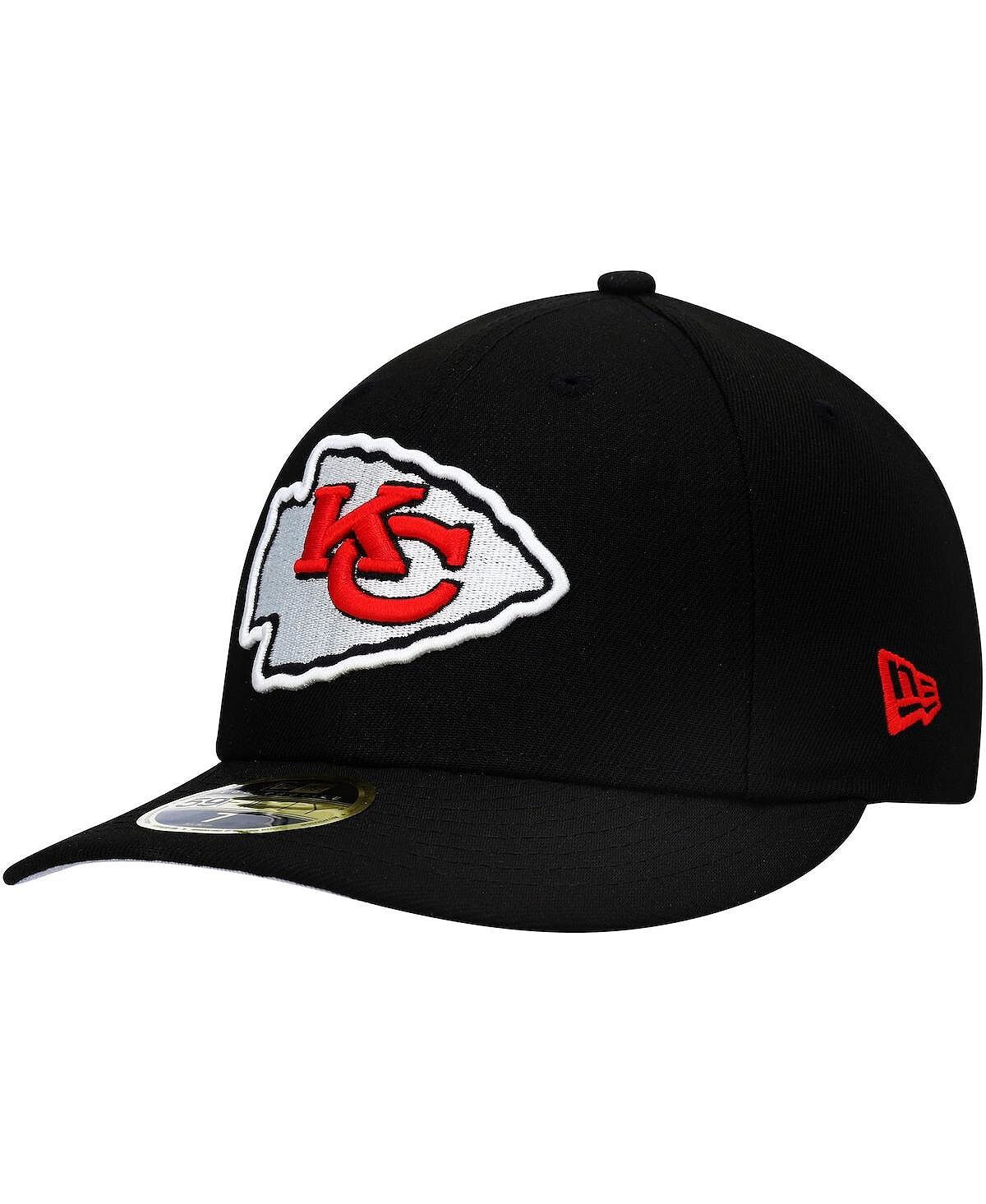 

Мужская черная приталенная шляпа Kansas City Chiefs Omaha Low Profile 59Fifty New Era