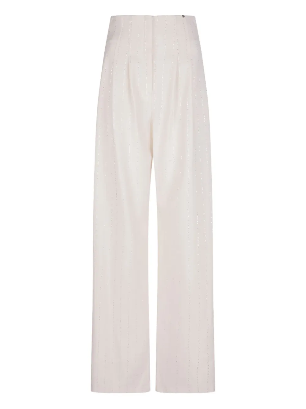 

Брюки в полоску с завышенной талией NISSA, белый