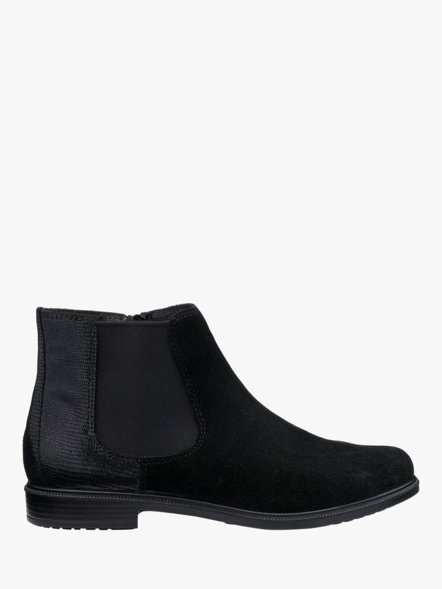 Tenby Wide Fit замшевые ботинки до щиколотки Hotter, Black