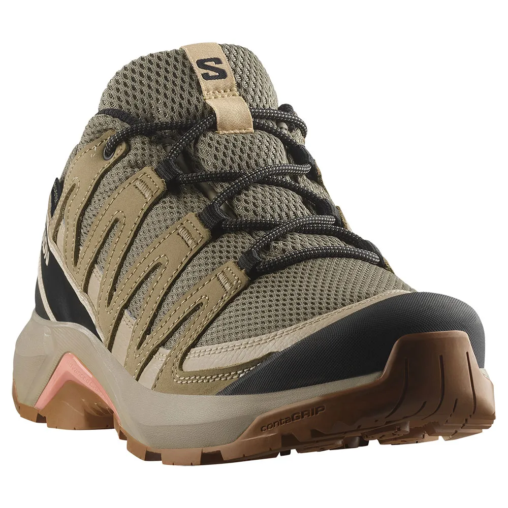 Походные ботинки женские Salomon X-Adventure Recon с технологией Goretex, зеленый — фото 4