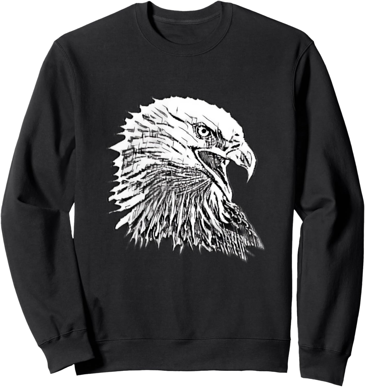 

Толстовка с изображением орла, стремящегося к добыче, с красочным мотивом животного Eagle Bird Animal Gift - Christmas Birthday, черный