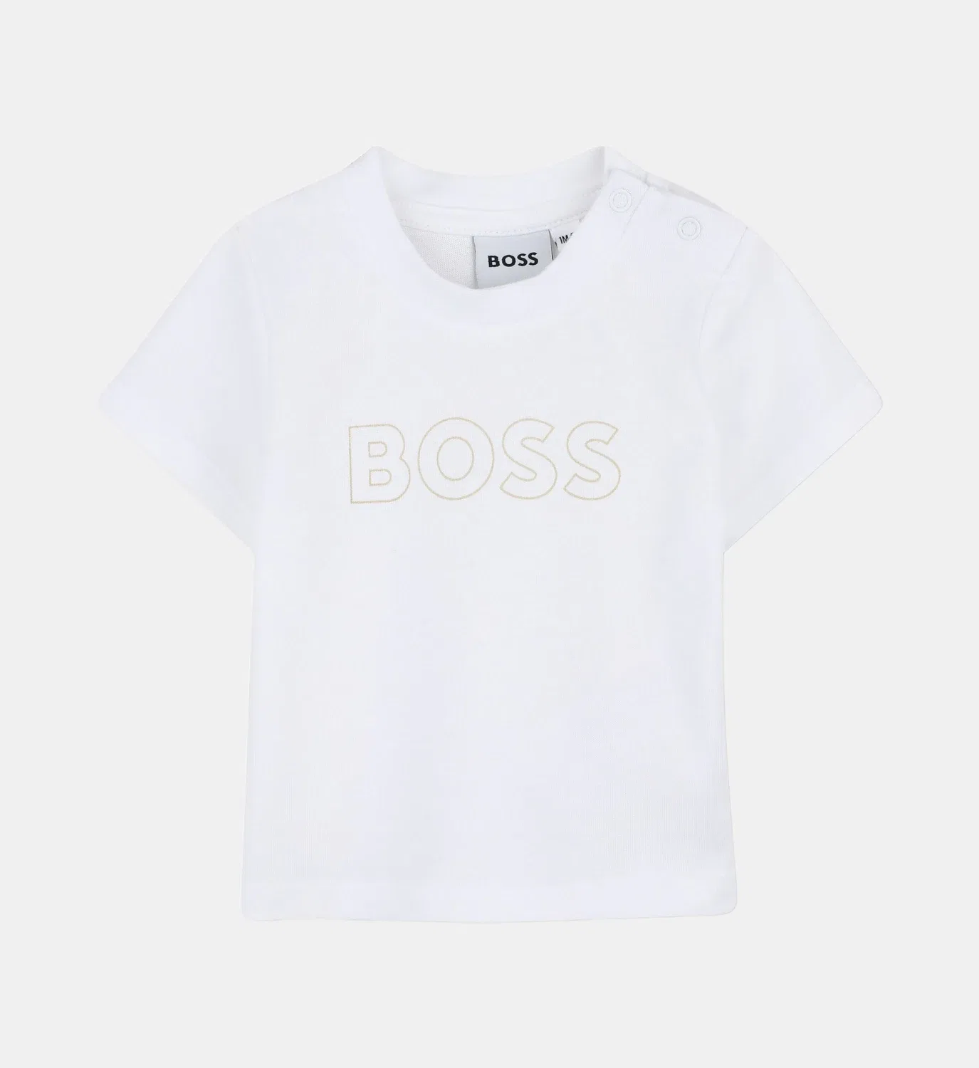 Комплект из кардигана, брюк и футболки Boss Kidswear, бежевый — фото 3