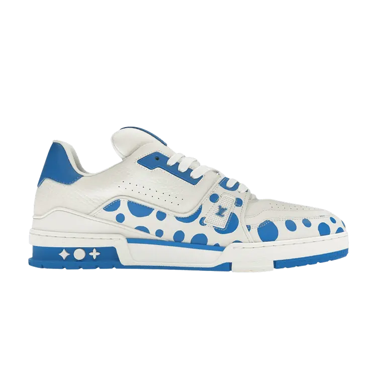 

Кроссовки Louis Vuitton Yayoi Kusama x Louis Vuitton Trainer White Blue Infinity Dots, белый