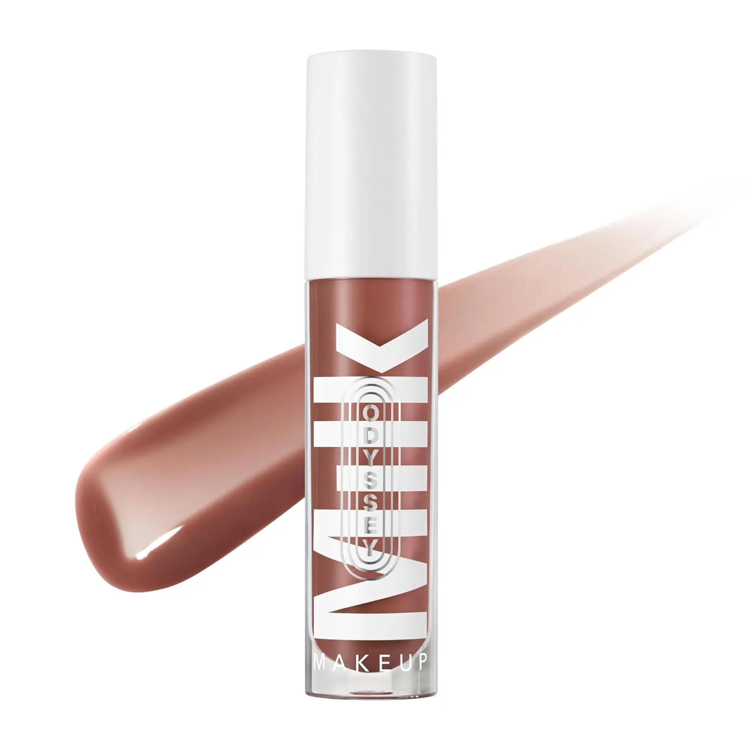 Блеск для губ Milk Makeup Odyssey - нелипкий, увлажняющий, полупрозрачный блеск с длительным сиянием - веганская формула, питает кожу благодаря маслу жожоба., Day Trip - Warm Brown