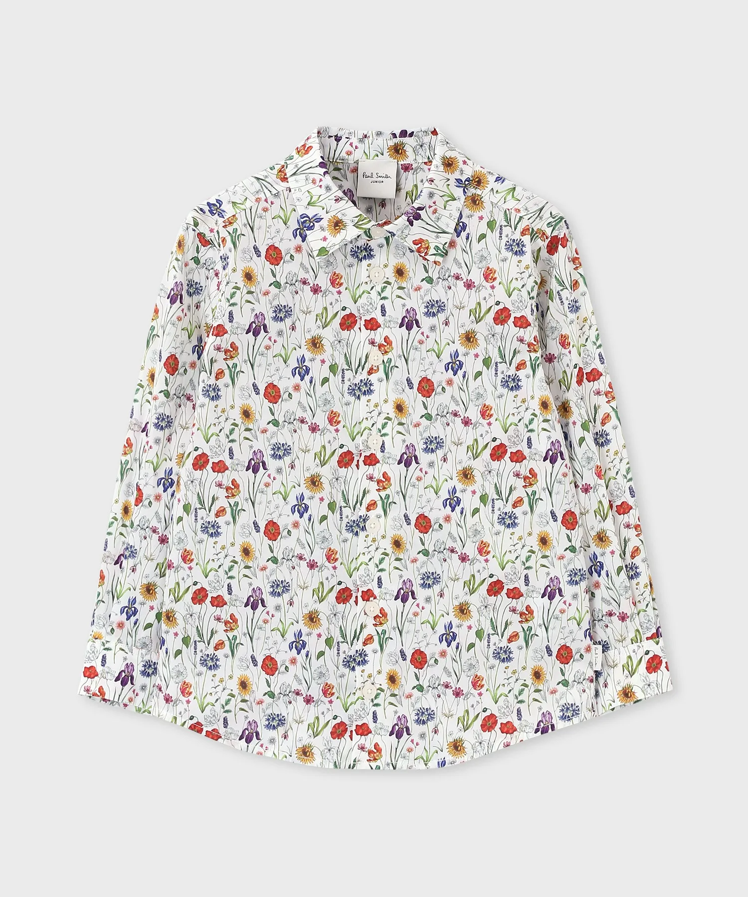 Детская рубашка Paul Smith JUNIOR с цветочным принтом Liberty