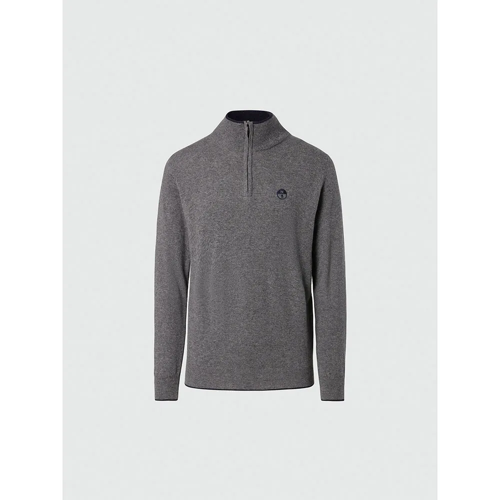 

Свитер North Sails 12Gg half zip, серый