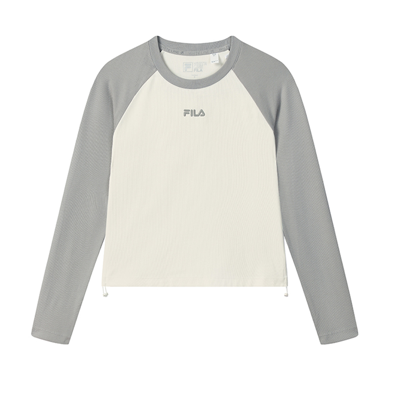 

ORIGINALE длинная футболка с длинным рукавом женская Pudding FILA, белый