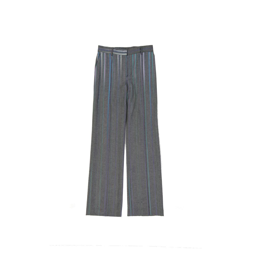 

Брюки из смеси шерсти Alberta Ferretti, серый