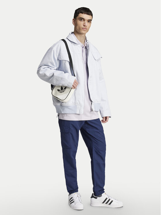 Рубашка поло стандартный крой adicolor Rugby JC9916 Adidas, фиолетовый — фото 2