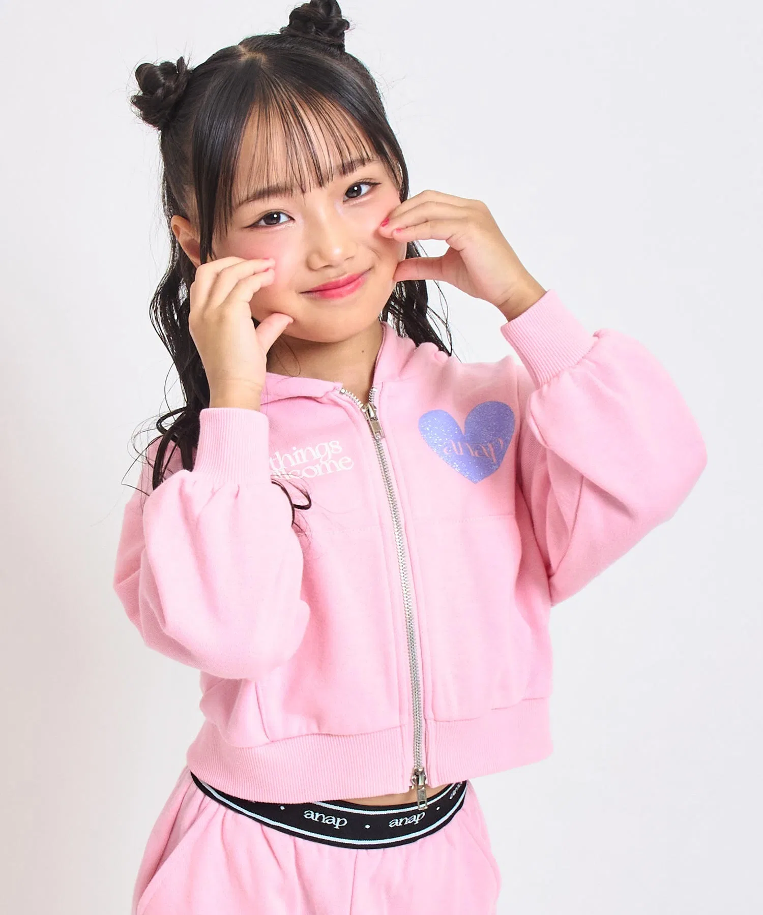 Толстовка на молнии с кошачьими ушками (комплект продается отдельно)