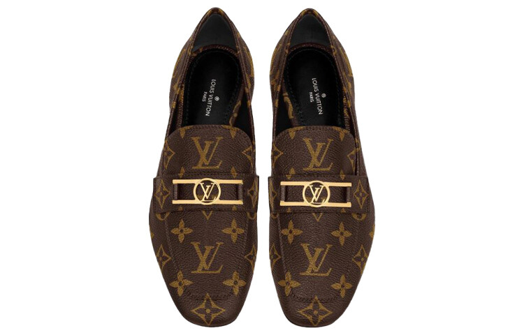 Верхний регистр женские повседневные туфли женские коричневые Louis Vuitton — фото 3