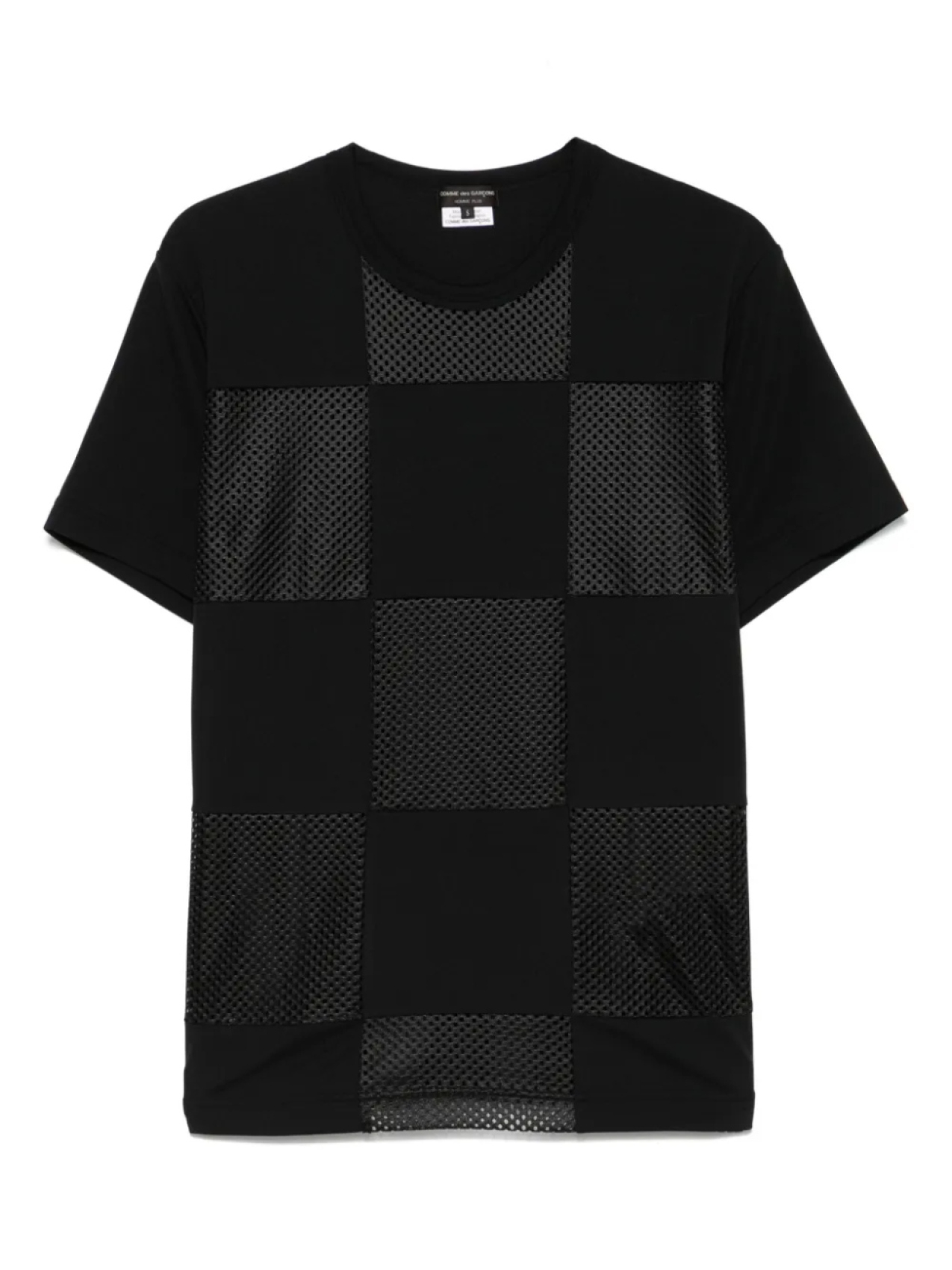 

Футболка в клетку Comme des Garçons Homme Plus, черный