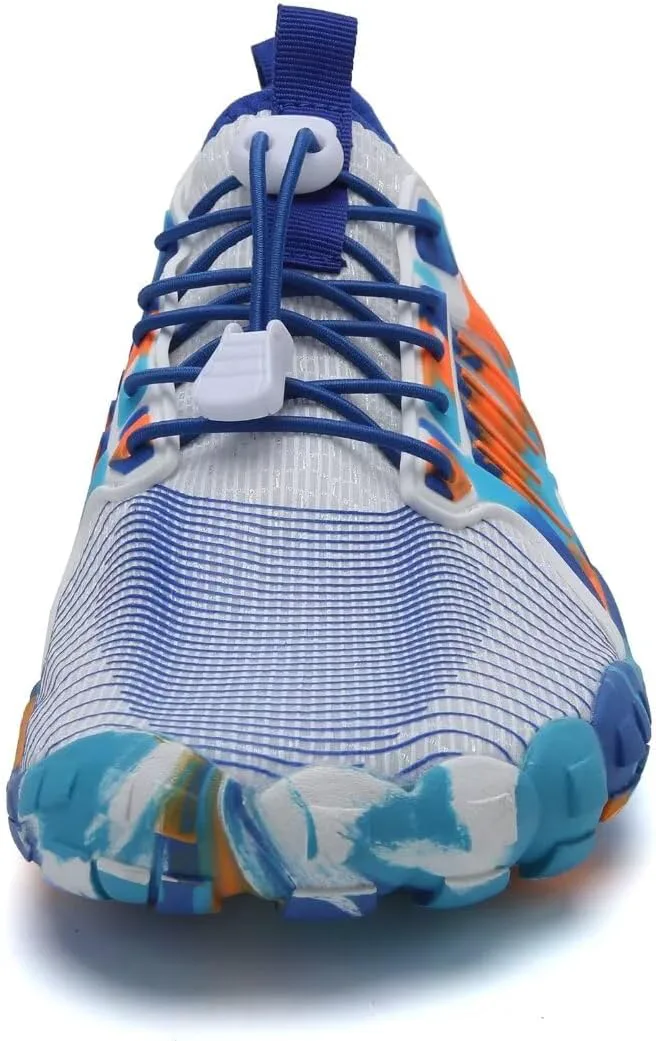 

Мужские водные тапочки, кеды с быстрой сушкой, акваноски для активного отдыха, спорта, каякинга, лодочных прогулок, походов, серфинга и прогулок WateLves, белый/синий