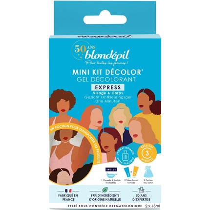 

Mini Kit Decolor Express отбеливающий крем для лица и тела Blondepil