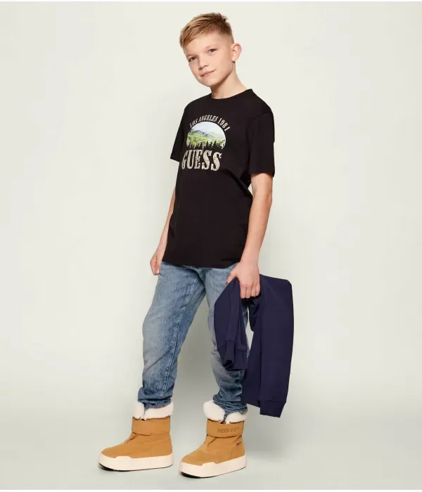Футболка oversize fit Guess, черный — фото 2