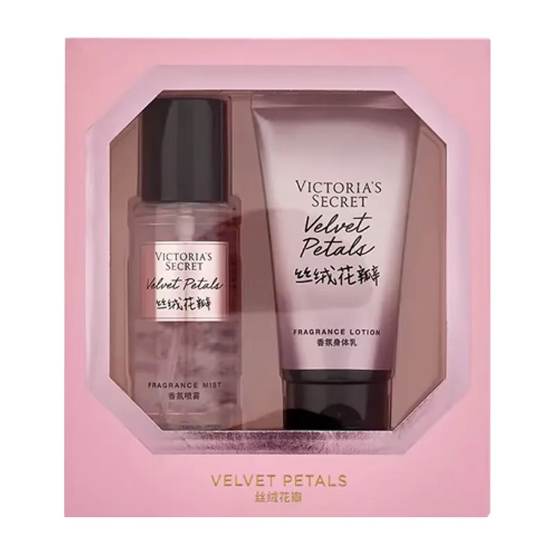 Victoria's Secret Набор лосьонов для ухода за кожей с успокаивающим ароматическим эффектом, лосьон для тела 75 мл + спрей 75 мл, Pink Seduction Fragrance Body Lotion 75ml+Pink Seduction Fragrance Spray 75ml — фото 4