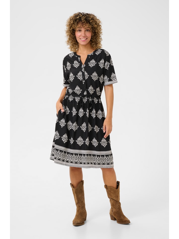 

Cream Женское платье CRTiah с черным дамасским узором