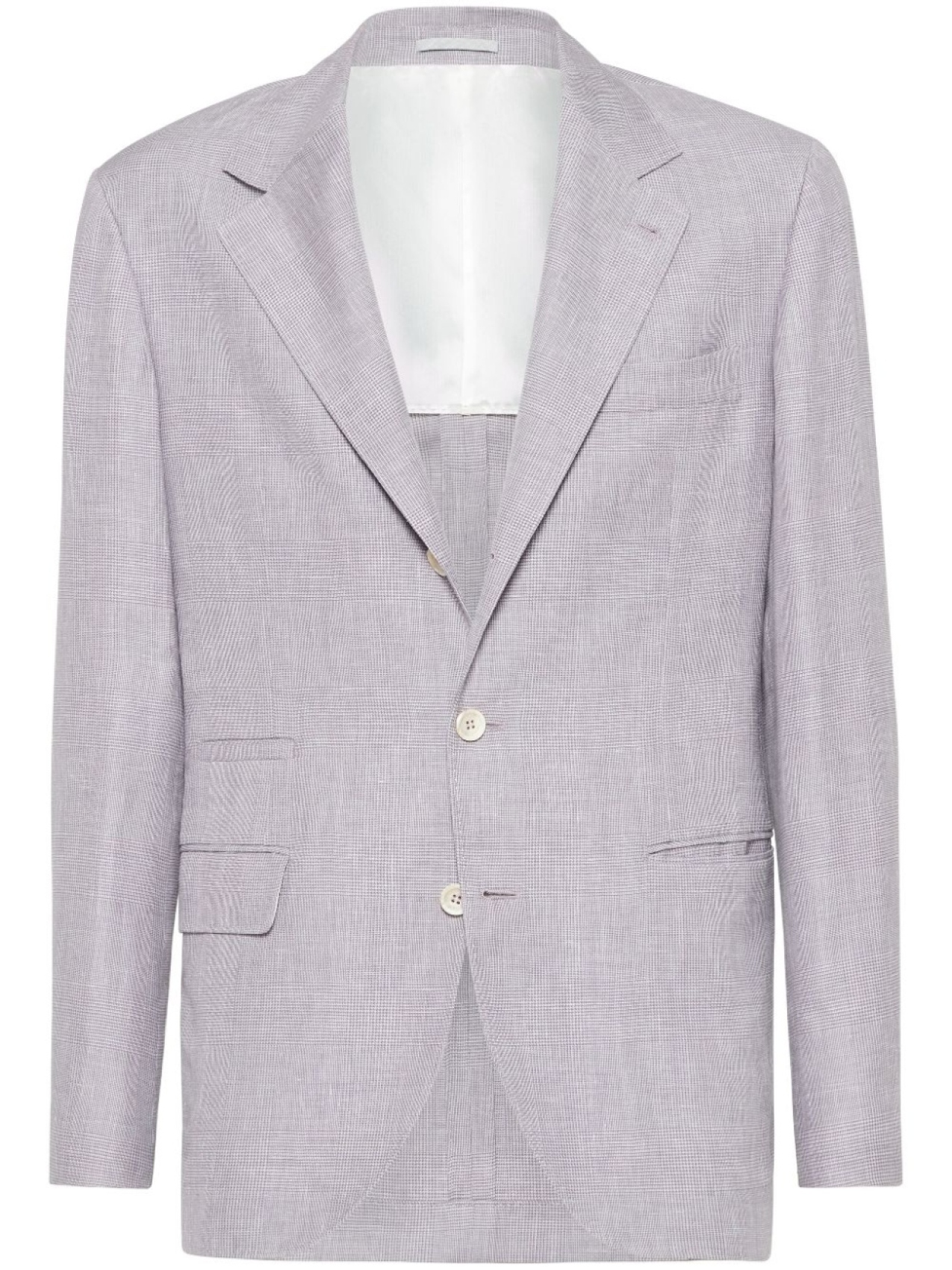 

Brunello Cucinelli пиджак в клетку Prince of Wales, фиолетовый