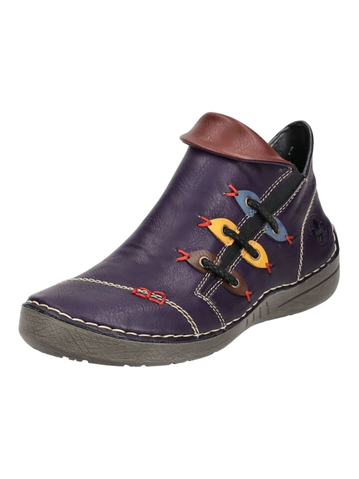 

Полуботинки rieker, цвет aubergine