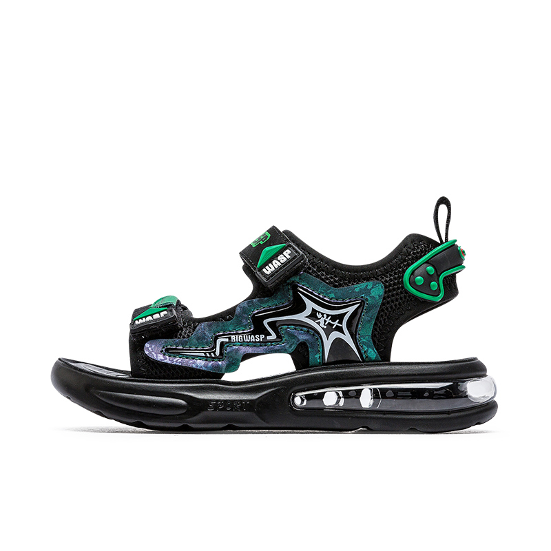 

Детские сандалии Kids BIG WASP, черный зеленый