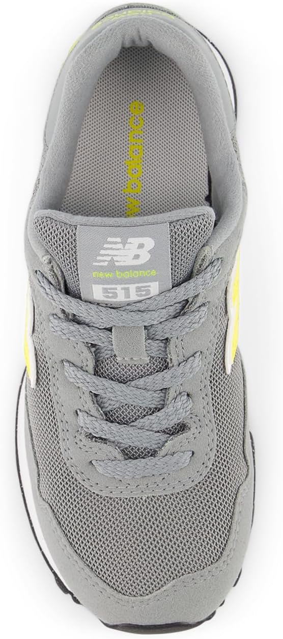 Кроссовки New Balance Kids 515 V1 на шнуровке, желтый/серый/ярко-желтый — фото 4