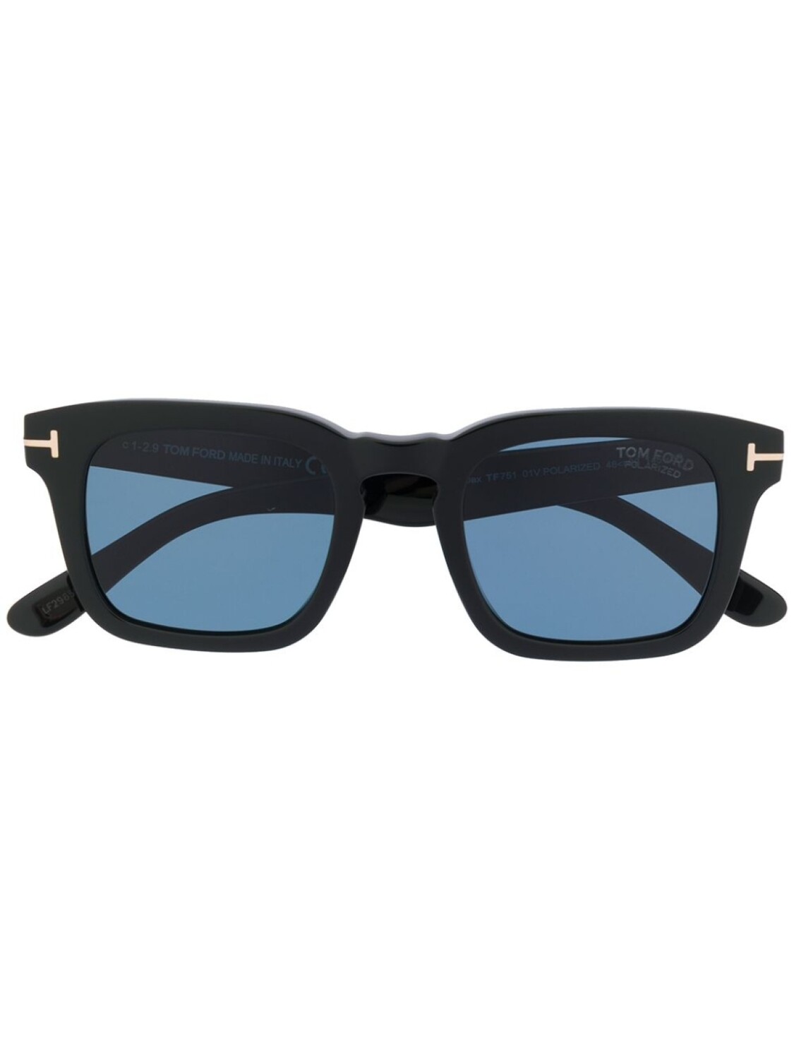 

Солнцезащитные очки FT0751 в квадратной оправе TOM FORD Eyewear, черный