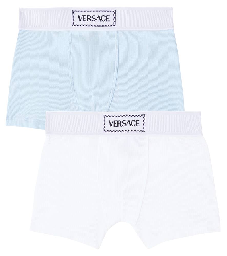 

Набор шорт 90-х из хлопковой смеси Versace Kids, 95 Pastel Blue+White