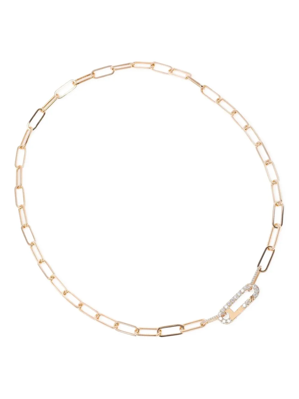 

Ожерелье-цепочка Linka из 18-каратного розового золота с бриллиантами ALINKA, розовый