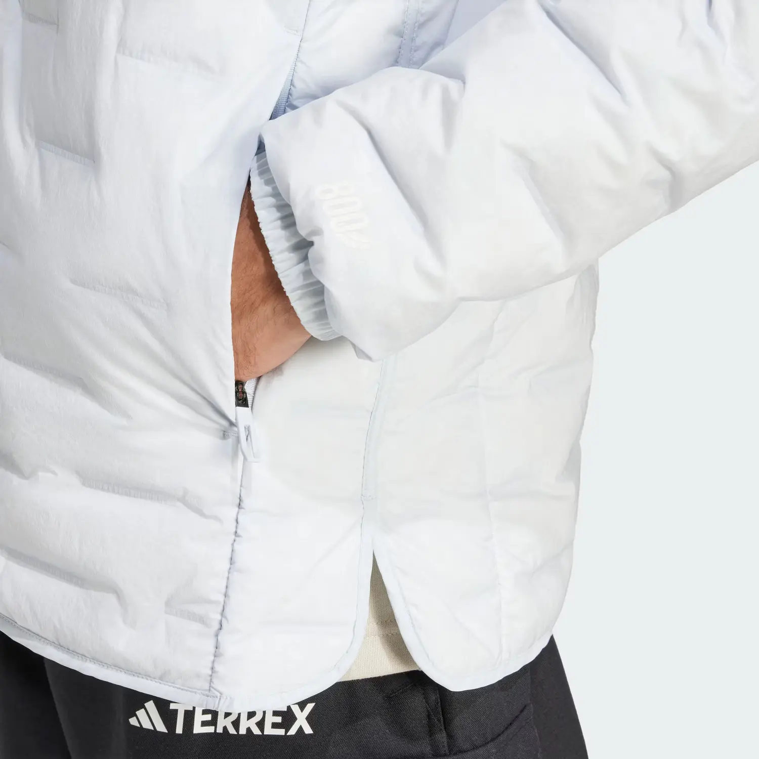 Стеганая куртка Terrex мужская светло-синий Adidas — фото 4