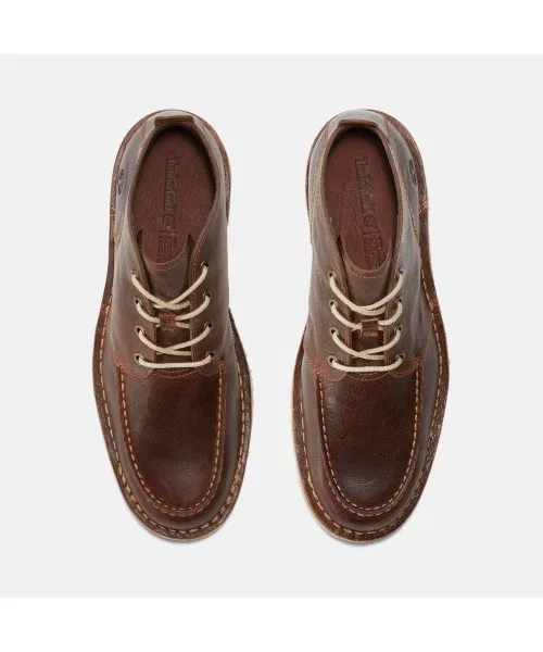 Чакка ботинки Timberland Westmore из нубука, на шнуровке, темно-коричневые — фото 2