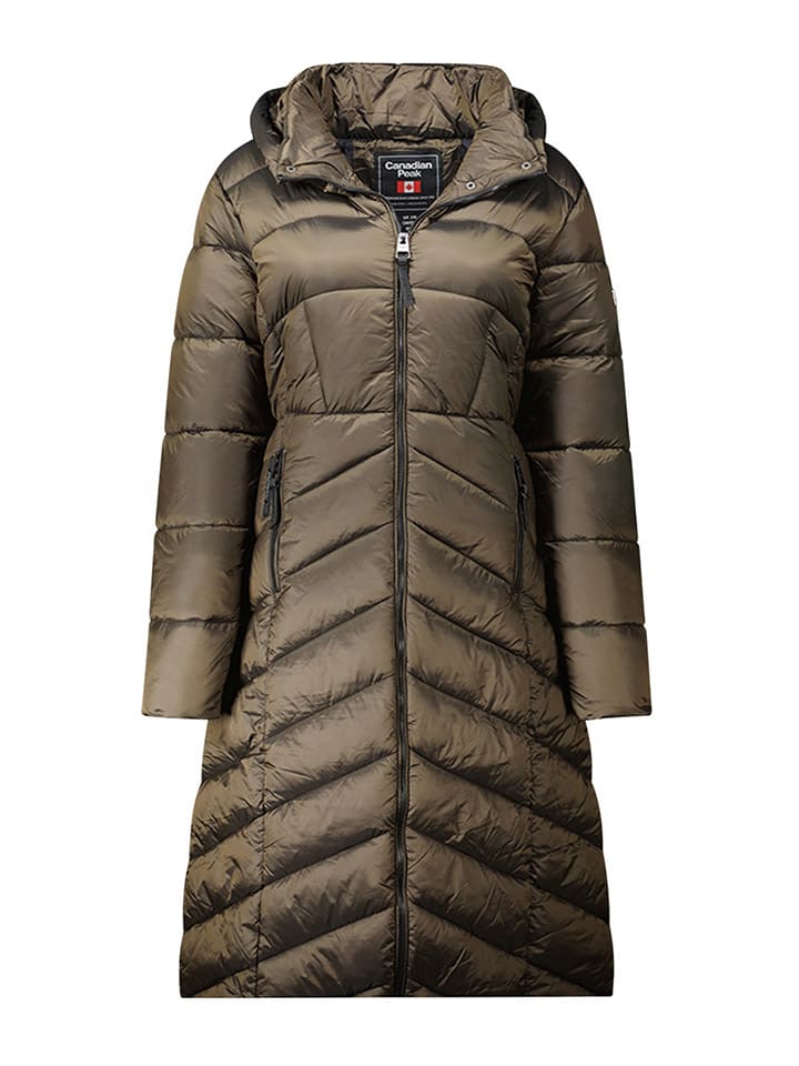 

Стеганое пальто Бланшик цвета хаки Canadian Peak