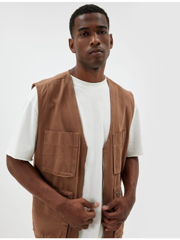 

Жилет KOTON Weste, коричневый