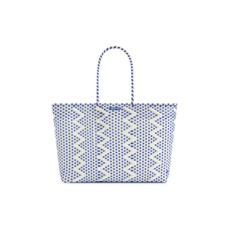 

Сумка-тоут Aimé Leon Dore Paralía Woven Tote Bag, темно-синий