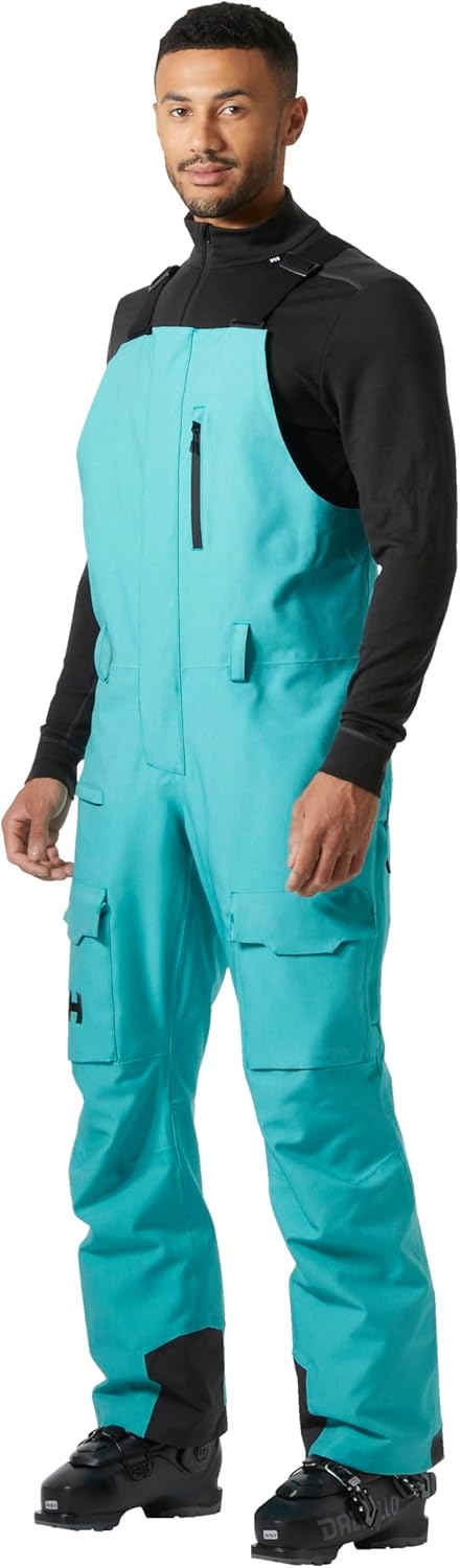 

Брюки для катания на лыжах Helly-Hansen Sogn Bib Cargo - мужские, водонепроницаемые, утепленные, с регулируемой посадкой и дышащей тканью Helly Hansen, 466 Signal Green Denim